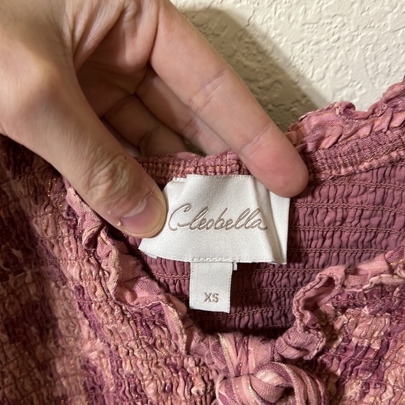 Cleobella | Ashlyn Batik Print Tie Front Midi Dress XS - Picture 4 of 7